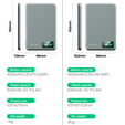 Blavec Power Bank 10000mAh BJ-03 Slim 13.5mm - C típus - 22.5W, MagSafe 3in1 - szürke