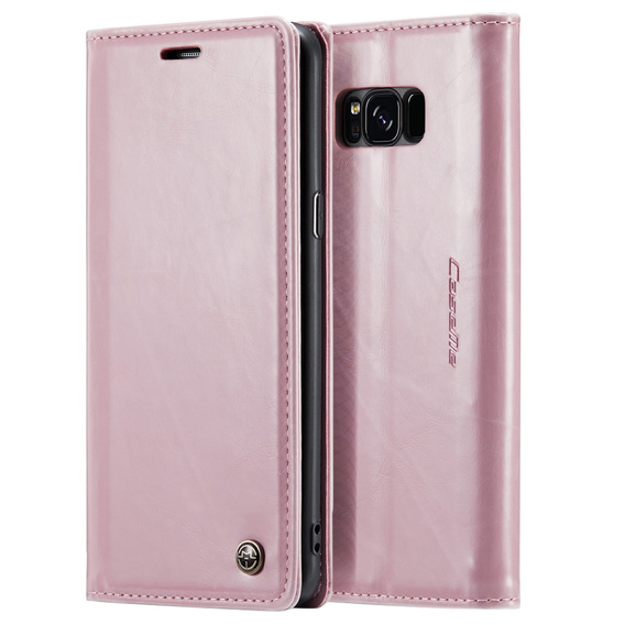 CASEME flip tok Samsung Galaxy S8, Waxy Textured, rózsaszín