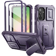 Páncélozott tok a Samsung Galaxy A56 5G, Dexnor Full Body (Two Frames), lila