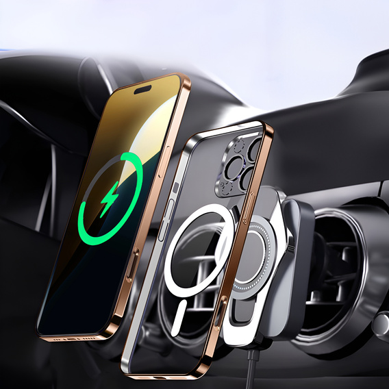 Tok iPhone 16 Pro Max-hoz, Electro MagSafe, desert titanium + üveg a képernyőhöz