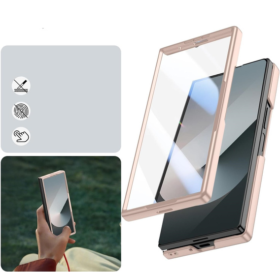 Üveg tok teljes 360°-os védelemmel a Samsung Galaxy Z Fold7 5G számára