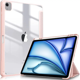 Tok iPad Air 13" 2025/2024 (7/6 gen.), Smartcase Hybrid, tolltartó résszel, rózsaszín