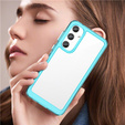 Telefontok a Samsung Galaxy A55 5G, Fusion Hybrid, átlátszó / kék