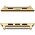 Zapięcie ze stali nierdzewnej do zegarka Apple Watch 1/2/3/4/5/6/7/SE 42/44/45mm, Gold