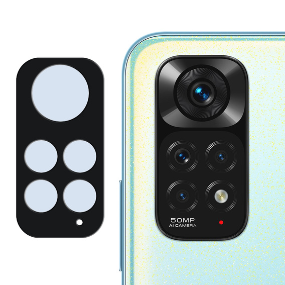 Edzett kameraüveg Xiaomi Redmi Note 11, kék