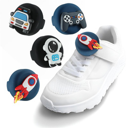 4x tok készlet Apple AirTaghez, fiú motívummal - kék / fekete