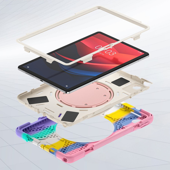 Gyerek tok Lenovo Tab M11, páncélozott, pánttal, többszínű