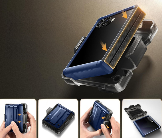 Tongate MECH tok MagSafe-val a Samsung Galaxy Z Flip7 FE / Z Flip6 készülékhez, zöld színű