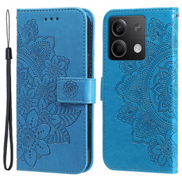 Pattintható tok a Xiaomi Redmi Note 13 5G, Mandala, kék