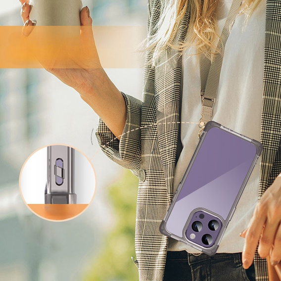 Tok iPhone 13 Pro, ERBORD CornerShield, fekete