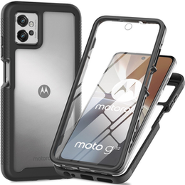 Tok Motorola Moto G32 készülékhez, Shockproof, fóliával, fekete