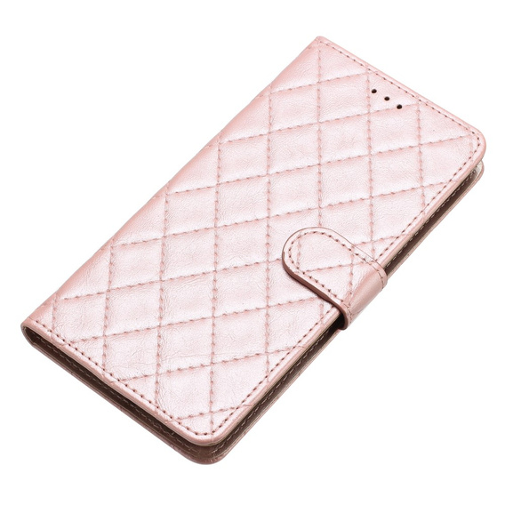 Pattintható tok a Oppo A38 4G / Oppo A18 4G, Wallet, BINFEN COLOR, rózsaszín rose gold