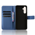 Pattintható tok a Samsung Galaxy M55 5G, Wallet Smart Magnet, kék