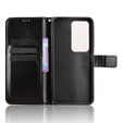 Pántos tok Xiaomi Redmi 15 5G / 4G, texturált Crazy Horse, fekete
