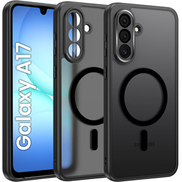 Matt tok Samsung Galaxy A17 5G, MagSafe-hoz, áttetsző fekete