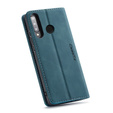 CASEME tok Huawei P30 Lite, Leather Wallet Case, kék