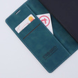 Telefontok a Xiaomi Redmi Note 12 4G, ERBORD Vintage, pénztárca patenttal, kék