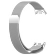 Milánói karkötő szíj tokkal a Xiaomi Smart Band 10 / 9 / 8, ezüst színű