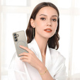 Tok Samsung Galaxy S25-hoz, MagSafe, ERBORD Matt Case, szürke + képernyőüveg