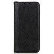 Pattintható tok Honor 200 Pro 5G, Split Leather, fekete