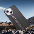Tok iPhone 14, Carbon Fiber MagSafe, fekete