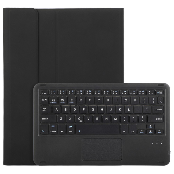 Tok + billentyűzet Samsung Galaxy Tab S9, Leather Pen Slot TouchPad, fekete