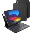 Billentyűzet tok iPad 11" 2025 A16 (11 gen.) / iPad 10.9" 2022 (10 gen.), Dexnor Magnetic Keyboard Touchpad, fekete