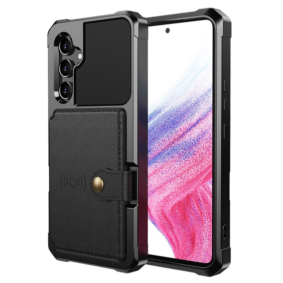 Tok Samsung Galaxy A54 5G, Card Holder Kickstand, fekete