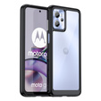 Telefontok a Motorola Moto G13 / G23, Fusion Hybrid, átlátszó / fekete