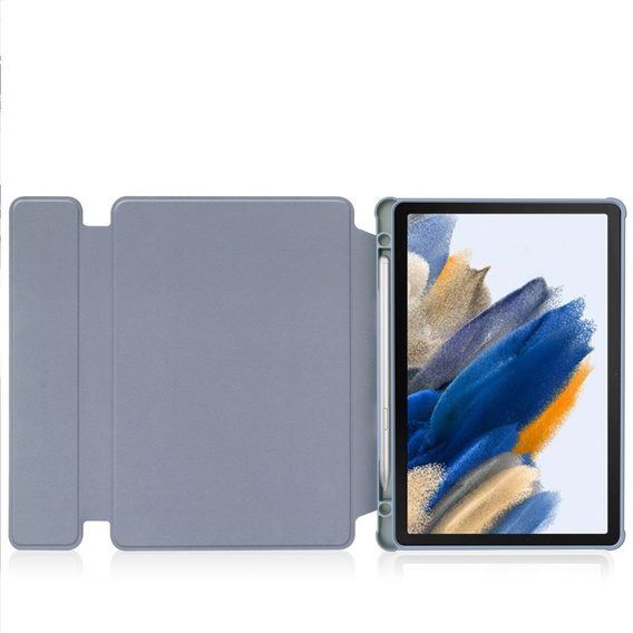 Billentyűzet tok Samsung Galaxy Tab A9+, Rotary 360° Leather, lila