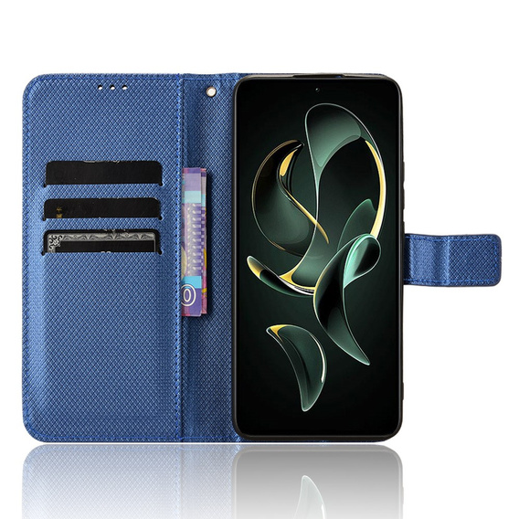 Flip tok Xiaomi 13T / 13T Pro / Redmi K60 Ultra-hez, Smart Magnet, kék