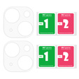 2x ERBORD edzett üveg a kamera számára, hogy iPhone 15 / 15 Plus