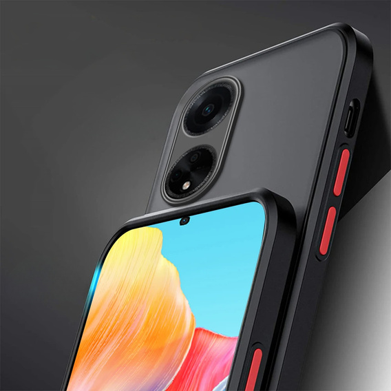 Tok Oppo A18 4G / A38 4G, Fusion Hybrid, kameravédelemmel, matt / fekete