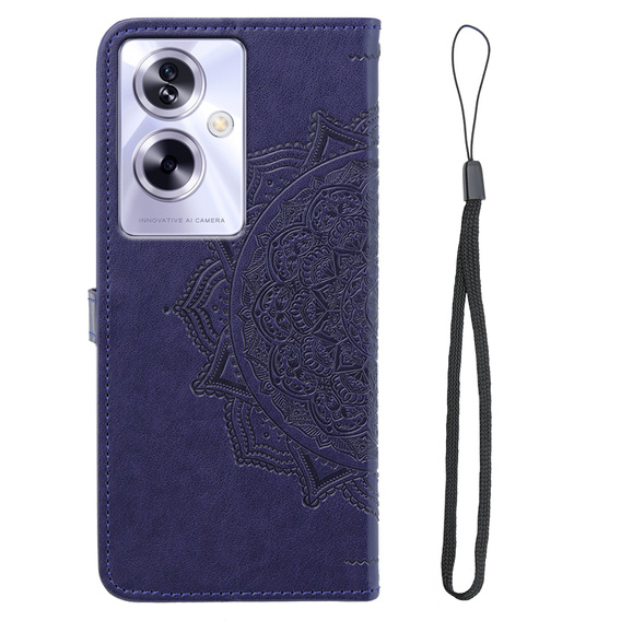 Pattintható tok a Oppo A79 5G, Mandala, lila