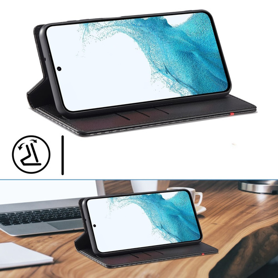 Pattintható tok a Samsung Galaxy A56, Carbon LC.IMEEKE, fekete