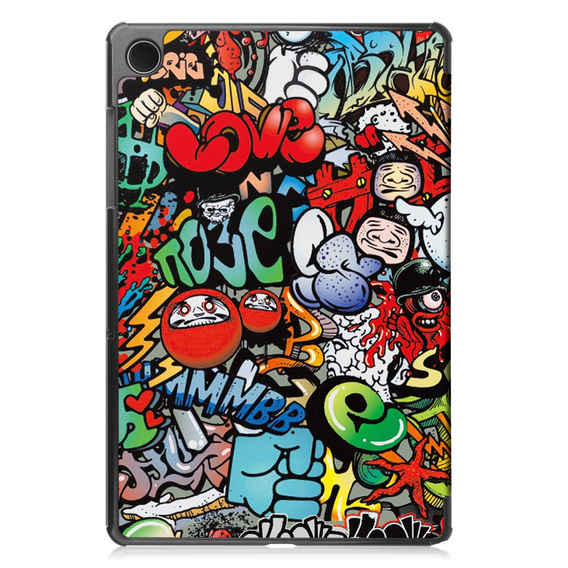 Tok Samsung Galaxy Tab A9, Smartcase, graffiti