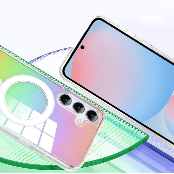 Tok a Samsung Galaxy A16, Fusion Hybrid, MagSafe-hoz, többszínű + üveg a képernyőhöz