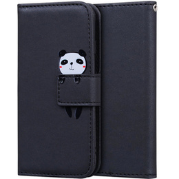 Pattintható tok a Xiaomi Redmi Note 8 Pro, Wallet Panda, fekete