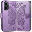 Pattintható tok a Honor 400 5G, Butterfly, lila