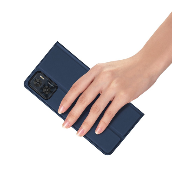 Dux Ducis Telefontok a Motorola Moto E22 / E22i, Skinpro, sötétkék