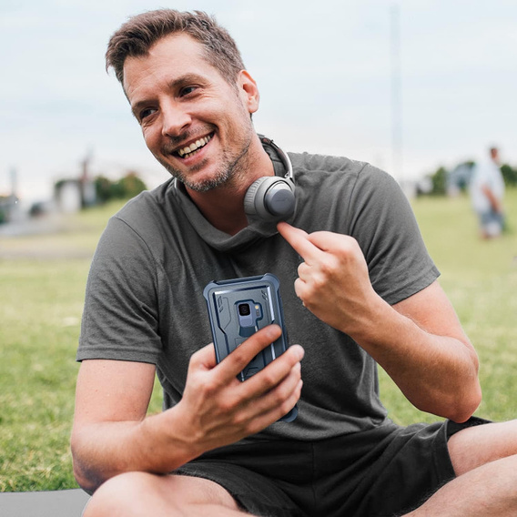 Páncélozott tok a Samsung Galaxy S9, Dexnor Full Body, kék