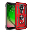 Páncélozott telefontok a Motorola Moto G7 Power, Nox Case Ring, piros