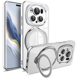 Mágneses tok Honor Magic 6 Pro 5G készülékhez, MagSafe, ezüst