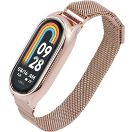 Milánói acél karkötő a Xiaomi Smart Band 10 / 9 / 8 készülékhez