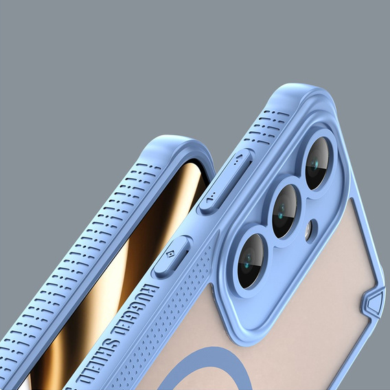 Páncélozott tok Samsung Galaxy S25 FE készülékhez, MagSafe, matt fekete