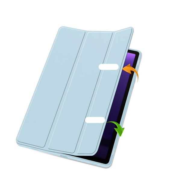 Tok Samsung Galaxy Tab S10 Lite / S10 FE / S9 FE, Smartcase tolltartóval, kék