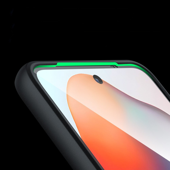 Tok Xiaomi Redmi 15 5G / 4G, kameravédelemmel, átlátszó, fekete oldallapokkal