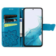 Pattintható tok a Samsung Galaxy A56, Butterfly, kék