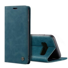 CASEME tok Samsung Galaxy S10 Plus, Leather Wallet Case, kék