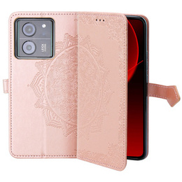 Pattintható tok a Xiaomi 13T / 13T Pro, Mandala, rózsaszín rose gold